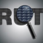 Deze afbeelding illustreert de reflectie over de afgelopen week want in de waarheid schuilt een leugen
